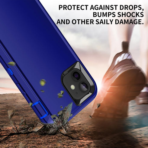 iPhone 11 Case, Shockproof Dropproof Dustproof, 3-Layer Full Body Protection Heavy Duty Hard Cover for 6.1 inch iPhone