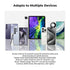 K&F Concept iPad and Cellphone Tripod Mount Adapter Holder for iPhone 15/14/13/12 Pro Max, Adjustable Clamp