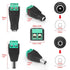12V DC Adapter Plug 5.5mm x 2.1mm, 10 Pair (10 Male + 10 Female) DC Power Connector for LED Strip CCTV
