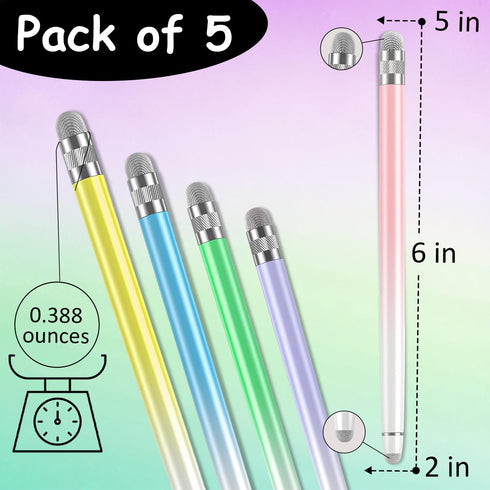 THE CASE DOCTOR GET YOUR CASE LIFT WITH THE CASE DOCTOR 5 Pack TCD Stylus Pen for Touch Screen, High Precision