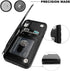 iPhone XR Wallet Case with Card Holder - Premium PU Leather Kickstand Case, Durable Shockproof Cover (Black)