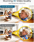 FOSCAM 3K 360 5MP 2-Way 2.4GHz (R5 Security Camera Indoor, PTZ Baby & Pet Monitoring for Home Security, Night Vision