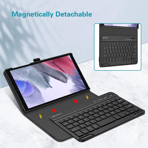 Fintie Folio Keyboard Case for Samsung Galaxy Tab A7 Lite 8.7 Inch 2021 Model (SM-T220/T225/T227), Black