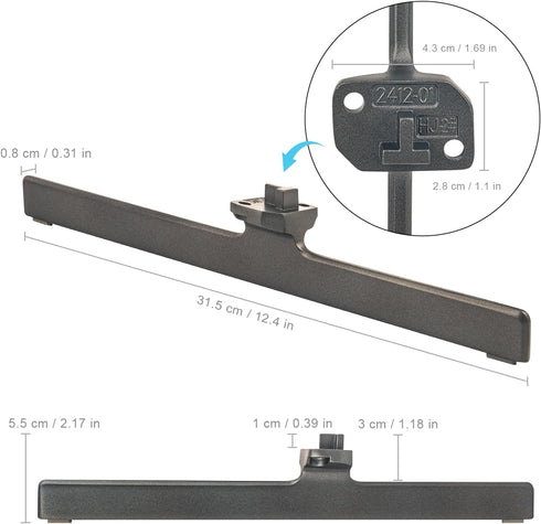 AIDITIYMI L-R-2412-01 55U6K 65U6K 55 65 Inch U6 4K TV Base Stand, TV Stand Legs Replacement Compatible with Hisense