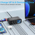 YSYFAD 6-Port 100w 65W 3.0 USB C Charger with LED Display Adjustable Brightness, USB Charging Station GaN Multiport