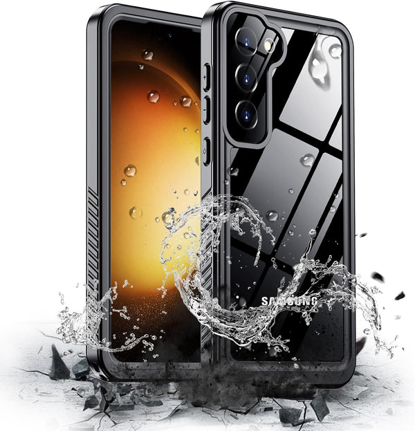 Hualele Galaxy S23 Plus Case Waterproof, Built-in Lens & Screen Protector, Rugged Military Grade IP68 Protection