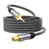 VANAUX Toslink to Mini Toslink Digital Optical Cable,S/PDIF Fiber Optic Audio Cable,24K
