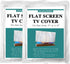 SKARUMMER Foam Flat Screen TV Cover - Fits Up to 65''W x 36''H for Protection During Moving (2 PACK)