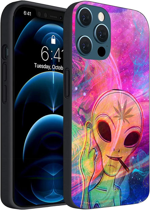 Alien Smoke Design iPhone 13 Pro Max Case - Shockproof TPU Gift for Women & Girls, Compatible & Stylish!