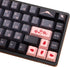 MOLGRIA Keycaps 136 Set Night Sakura - Custom PBT Cherry Profile Key Caps for Full Sized Keyboard, Keycap Puller