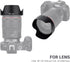 Lens Hood for Canon RF 24-105mm f/4L is USM Lens, Reversible Lens Shade Protector Replaces Canon EW-83N Hood for Canon EOS R RP R5 R5 C R6 Mark II Cameras, Compatible with a 77mm Filter or Lens Cap