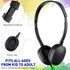 Konohan 18 Pack Kids Headphones Bulk | Classroom Set of Adjustable 3.5mm Wired Headphones for School