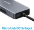 CF Card Reader, USB 3.0 to Compact Flash Memory Card Reader Adapter for SDXC, SDHC, Micro SD, MS, CF (Grey)