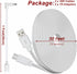 2 Pack 30ft Power Extension Cable for Wyze Cam v4/Pan v3/OG/v3 Pro Security Camera, Flat USB to Micro USB Charging Cord