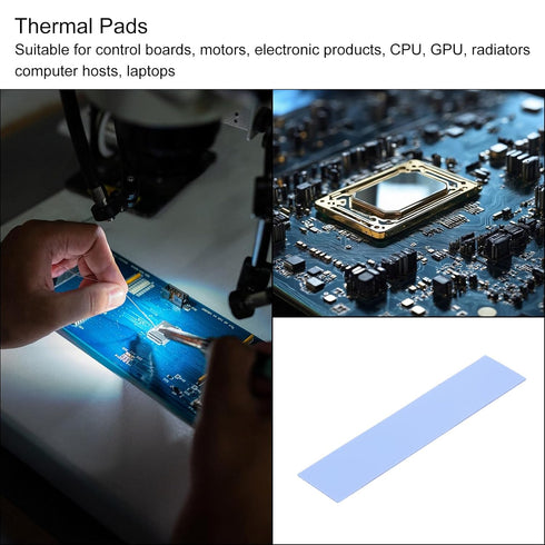 MECCANIXITY 2 Pack Thermal Pad 3.6W/m.K - Insulated Heat Resistant High Temperature Silicone Cooling Pads 100x22x1mm