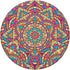 Cute Mandala Colorful Pink Yellow Flower Shape PopSockets Swappable PopGrip