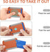 HiWe Magnetic Wallet for iPhone 15/14/13/12, Minimalist Leather Card Holder, RFID Blocking, Slim Design, Brown