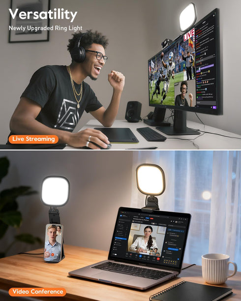LitONES 97.8+, 50 Upgraded Ring Light for Laptop, Monitor & Desk Eye-Caring Diffused LED Computer Light