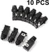 uxcell 10 Pcs 6.35mm 1/4 Inch Stereo Socket 4 Pins PCB Panel Mount Connectors for DIY Replacement