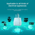 European to USA Plug Adapter, EU to US Plug Adapter for Most of Europe, Spain, France Type C/E/F Plugs to US Power
