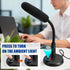 Futurtecer PS5, (1.5m RGB USB Condenser Microphone, Plug & Play Desktop PC Mic with Mute Button, Flexible Gooseneck