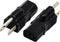 zdyCGTime 3 Prong USA C13 to NEMA 5-15P Plug Power Adapter, 10A/125V, 2 Pack
