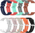 Bands for Xiaomi Mi Smartwatch, 10 Pack Soft Silicone Strap Replacement Wristbands for Men Women