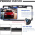 Figpade Camera,170 License Plate Backup Wide Angle License Plate Camera with LED HD Night Vision Design,Water Resistant