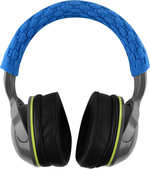 Geekria Knit Fabric Headband Cover for Sony WH-1000XM6/XM5/XM4 Headphones, Ocean Blue