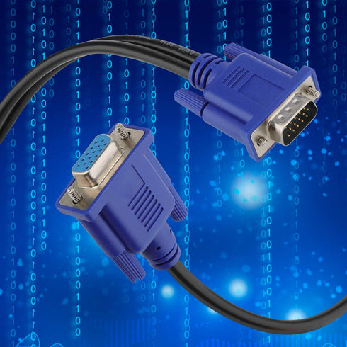 PASOW VGA Splitter Cable 1080P, Dual VGA Monitor Y Cable 1 Male to 2 Female Adapter