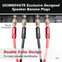 UCINNOVATE Speaker Terminal Connector Banana Plugs, 4PCS 24K Gold Plated 4mm for HiFi Connection to Amplifiers