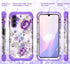 Hocase Heavy Duty Shockproof Protection Case for Samsung Galaxy A15 5G (6.5") - Lavender Flowers
