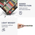 kwmobile Summer Case Compatible with Kobo Libra Colour Case - eReader Cover - Library Blue/Green/Dark Pink