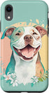iPhone XR Pit Bull Mom Dog Lover Colorful Artistic Case for Women