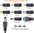 SoulBay 12V 2A Power Supply Regulated 12 Volt DC Adapter with 8 Tips, 8.2FT Cord