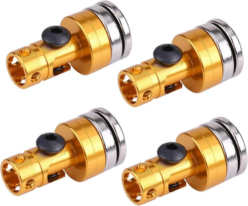 4Pcs SCX10 4WD 1:10(Yellow) Body Shell Mount Column, Magnetic Post Mount, Body RC Car Magnetic Shell Post Model Car