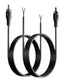RCA to Bare Wire Speaker Cable 2 Pack, Bare Wire Cables to RCA Plugs Adapter for Speakers Amplifier Audio Video AV
