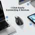 Uineer (BT4.0/5.0 2.4G) 3 4 Wireless Ergonomic Mouse, Bluetooth Mice and Rechargeable Vertical Mouse, Multi-Device