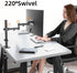 Bracwiser 13-32 inch 22lbs 13 15 17 19 20 22 23 24 26 27 30 32 inch 75 100 (MD7421) Monitor Mount Single Fully