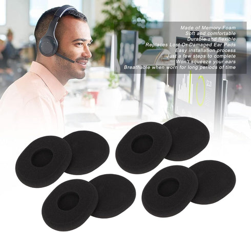 Headphone Ear Pads Noise Isolation Soft Replacement Headset Ear Cushions for H800