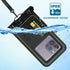 Large Floating Waterproof Phone Pouch, Friendly Float Water Proof Cell Phone Dry Bag for iPhone Samsung Galaxy Google,