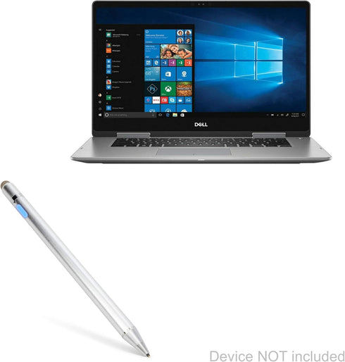 BoxWave AccuPoint Active Stylus Pen - Compatible with Dell Inspiron 15 7000 2-in-1 (15.6 in) - Metallic Silver