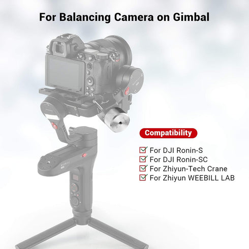 SMALLRIG Removable Counterweight 200g for DJI Ronin S/Ronin RS 2/Ronin-SC/Ronin RSC 2, Zhiyun Gimbal Stabilizers