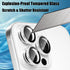 AFENGBOX 2 Pack 17 Air,9H 17Air Camera Lens Protector for iPhone Tempered Glass Scratch Resistant Metal Ring Camera