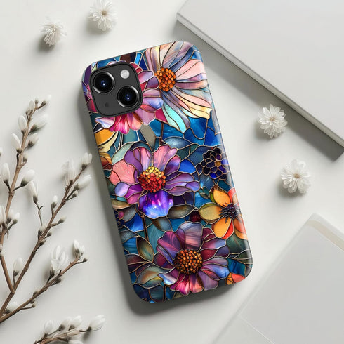 STARVIP 13 for iPhone Case, Wireless Charging Compatible,Dual-Layer Protection with Cute Chic Wildflower Design, Soft
