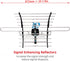cekay 8K, 4K, 1080P UHD-8905) Outdoor HDTV Antenna Supports HD for Smart and Older TVs, VHF UHF, Weather-Resistant