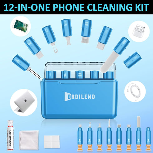 iPhone Cleaning Kit for Charging Port, Multi-Tool Cleaner for iPhone, iPad, and Airpod Kit