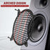 12" Car Audio Speaker Grill Cover: Subwoofer Metal Mesh-Waffle Grill Cover Protector with Rubber Frame (Pack of 2)