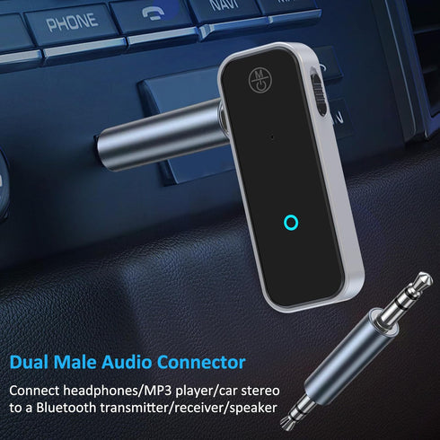 3.5mm Male to Male Audio Adapter 3.5mm Stereo Male Coupler Adapter Connector, 3.5mm 1/8" TRS Stereo Plug Jack Adapter, Compatible with Car AUX Audio Laptop MP3 Miniature TV Tuning Equipment