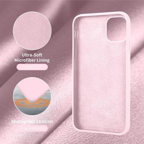 Cordking iPhone 11 Case, Ultra Slim Shockproof Silicone Phone Cover with Soft Anti-Scratch Microfiber Lining, 6.1 inch,